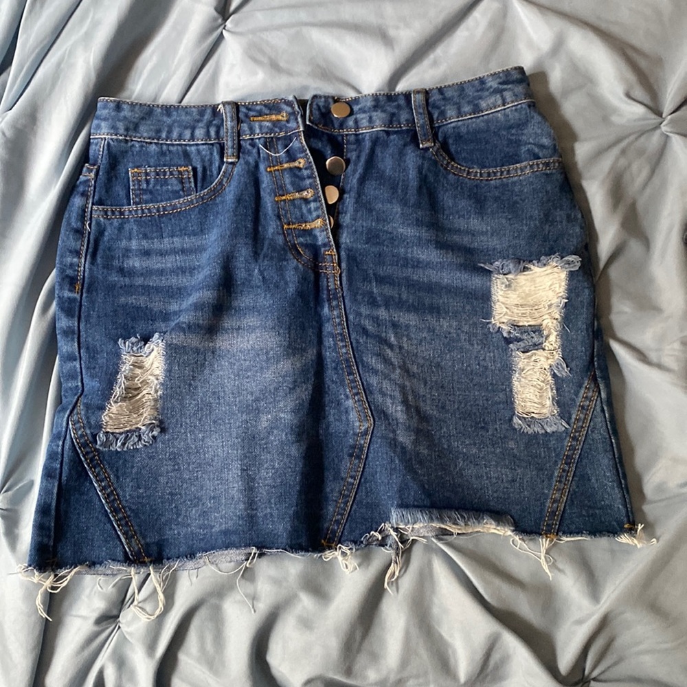 Shein Jean skirt size small